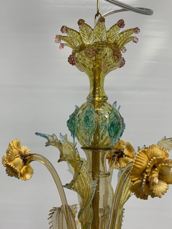 Image 1 of Vintage Murano Chandelier Attributed to Galliano Ferro, 1940, Made in Italy
