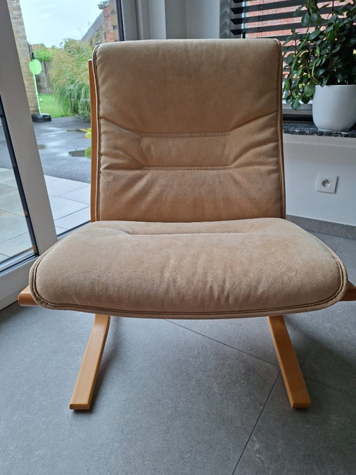 Vintage EKORNES Armchair – Showroom Model – Made In Norway – 2 zitsbanken, Polyester (photo 2 of 33)