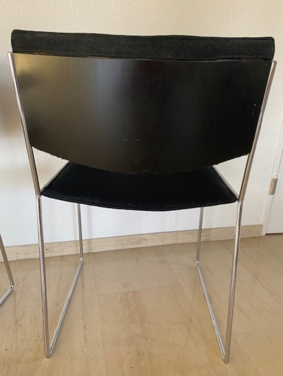 4x Arco Eetkamerstoelen van Arnold Merckx – Wool (photo 5 of 6)
