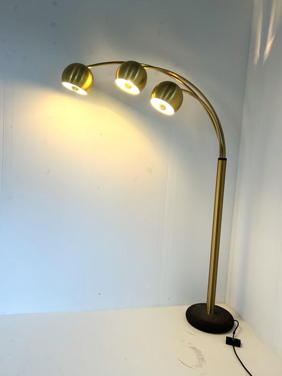 Image 1 of Vintage brass floor lamp, Goffredo Reggiani '70s