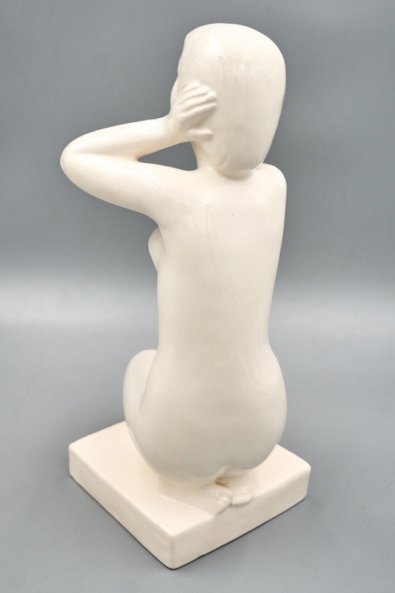 Figure Féminine en Céramique, Tchécoslovaquie des années 1960 – Sculptures, Ceramic (photo 5 of 16)