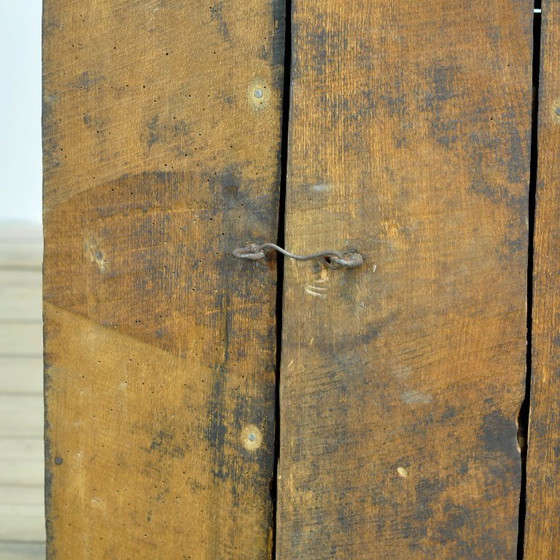 Armoire en bois de style primitif, vers 1930 – Meubles de rangement, Iron, Wood (photo 11 of 13)