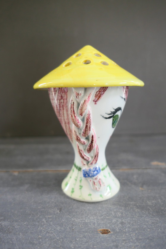 Image 1 of Vintage Figini Montecatini Vase Flower Picker Fifties