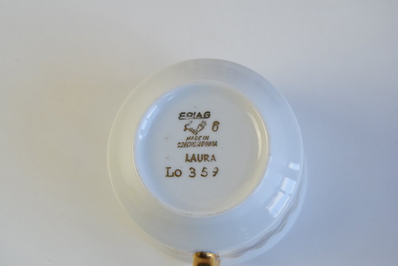 Image 1 of Juego de seis tazas y platillos de Epiag, 1950