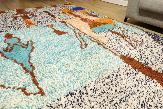 Image 1 of Berber carpet wool rug floor rug new 310 x 210 cm color rug carpet Berber runner large interior unique high pile original