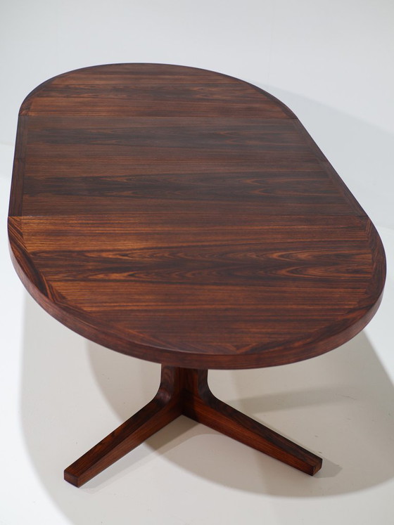 Oval Extendable Dining table Dyrlund Rosewood 1960s Danish (photo 8 of 16)
