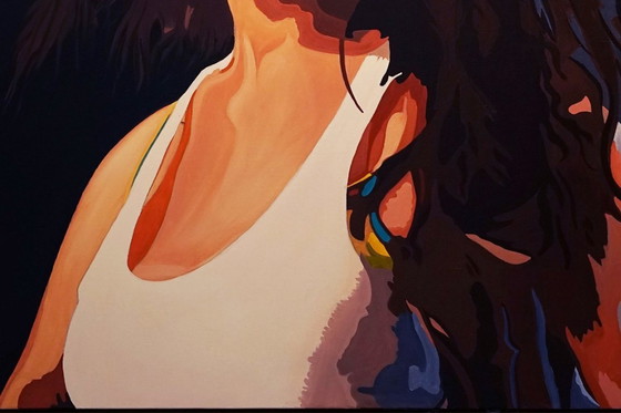 Image 1 of Oil painting portrait of Amy Winehouse