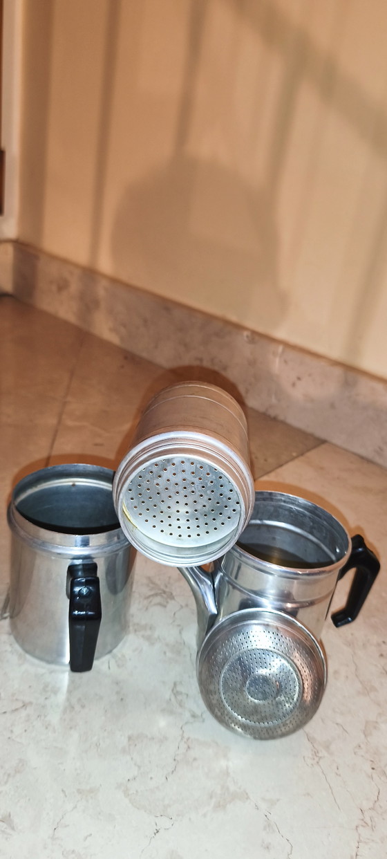 Vintage Napolitaanse koffiemachine, aluminium, ILSA Torino, nieuw, nooit gebruikt – Keukenaccessoires, Plastic (photo 6 of 9)
