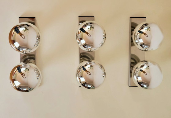 Image 1 of Space Age wall lamps by Motoko Ishii for Staff Leuchten