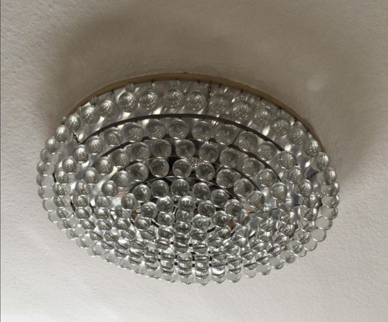 Image 1 of Vintage ceiling chandelier with glass globes