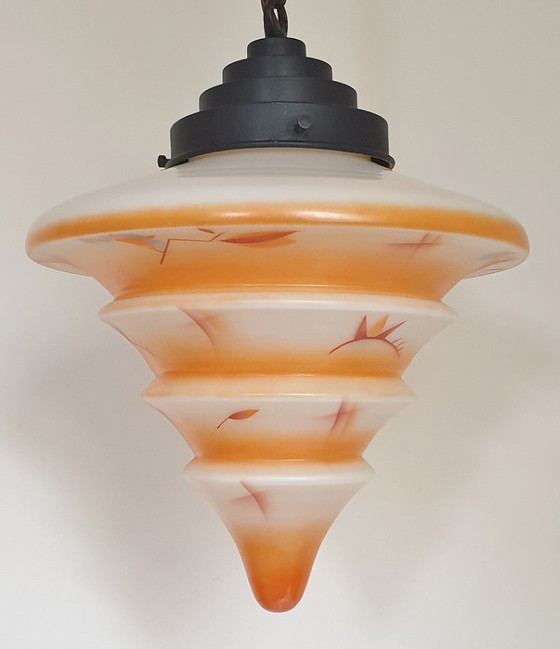 Image 1 of Unique Art Deco pendant lamp from the 1930s.