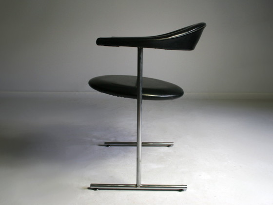 Image 1 of Bullhorn Chair RAR Hans Kaufeld 60th Kontor Chair Leather armchair