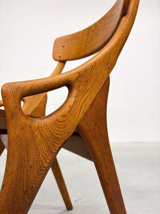 Image 1 of Set di sedie da pranzo in rovere stile Arne Hovmand Olsen