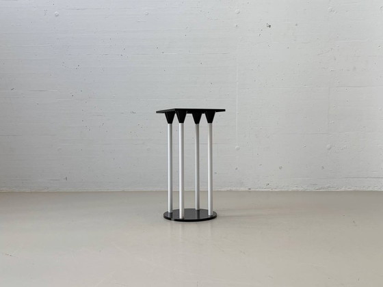 Image 1 of Set consisting of a standing table model 4581 with two Polo bar stools by Anna Castelli Ferrieri for Kartell, Italy, 1980s