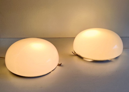 Plafoniera o Applique a Globo Opalino XL - metà del XX secolo