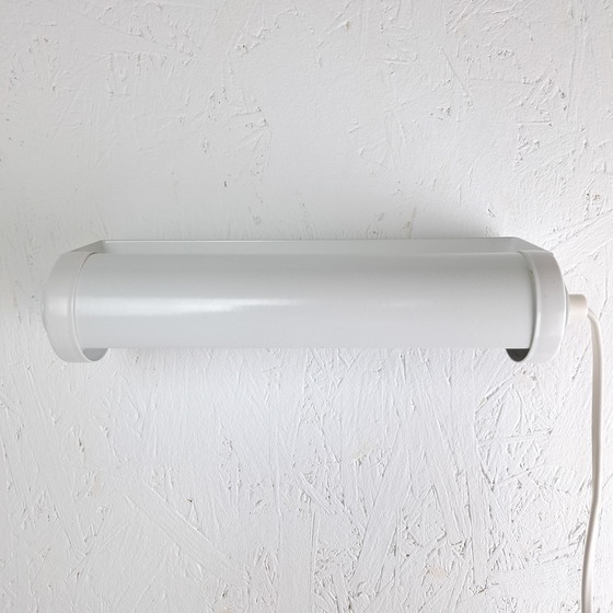 Image 1 of Vintage wall lamp g&g white metal 70s Memphis Milano