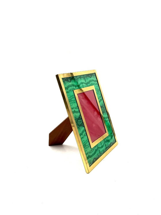 Cornice in finto malachite Mid-century, Italia anni '70 – Cornici, Ottone (photo 5 of 11)