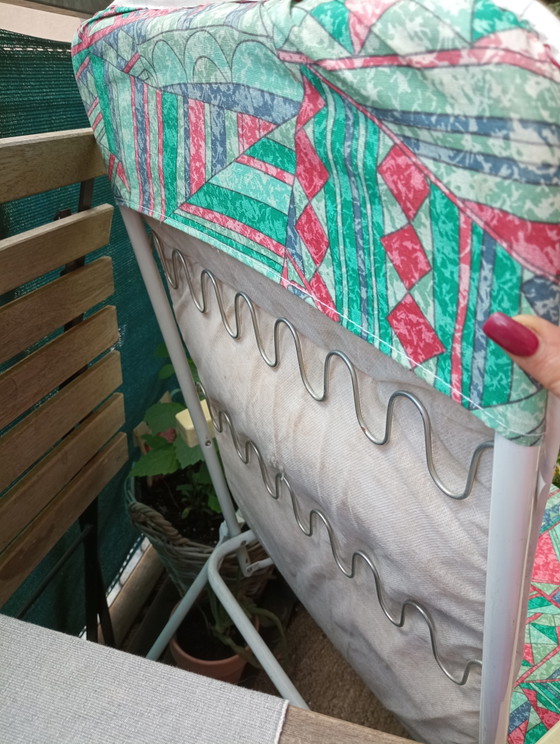 Image 1 of Italian camping chair, deck chair, foldable, like new