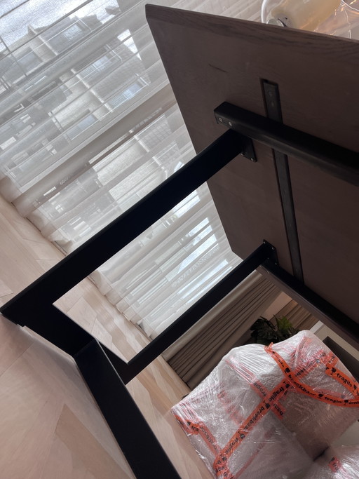 Steel table base
