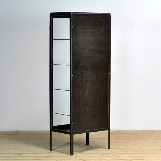 Image 1 of Armoire à pharmacie en fer poli, années 1920