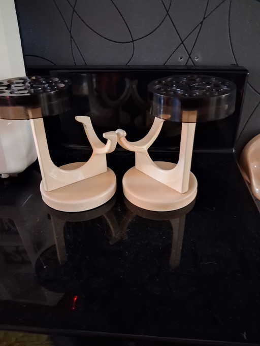 2x wall hooks by Kurt Ziehmer, space age