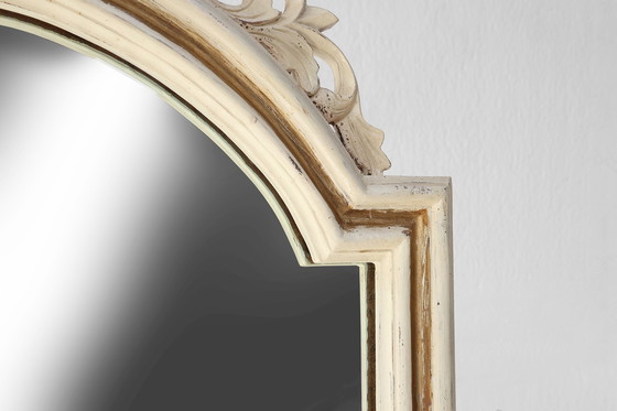Image 1 of Mid Century - Miroir de coiffeuse en bois français de style baroque