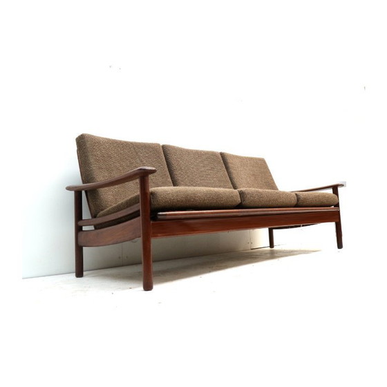 Image 1 of Divano vintage a 3 posti in teak, design danese, risalente agli anni '60.