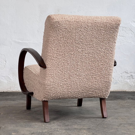 Image 1 of Pair of Halabala H-410 Armchairs, Fully Restored, 1930s
