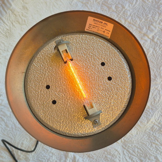 Rhoum JRL Tischlampe aus Gold- und Silbermetall – Kannelierte Säule, französische Herstellung – Tischlampen (photo 3 of 10)