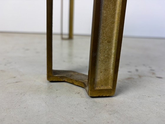Peter Ghyczy Couchtisch aus Messing und Glas, Couchtische, Transparent, Art Deco (Foto 6 von 11)
