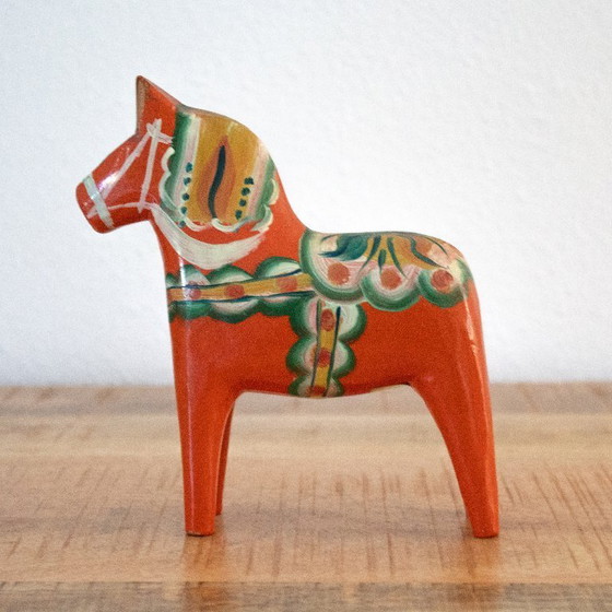 Image 1 of Cheval Dala Nils Olsson vintage original : Art populaire suédois