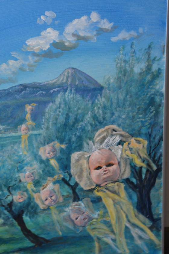 Image 1 of Peinture acrylique .  Visages de bébé