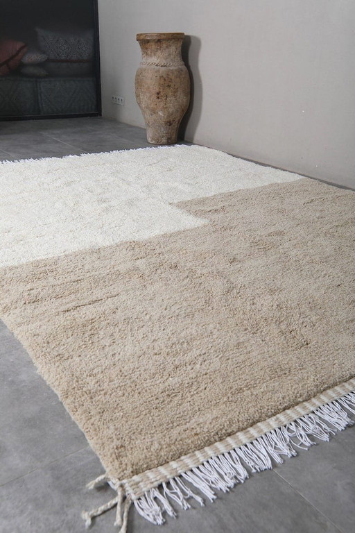 Auténtica alfombra marroquí tradicional hecha a mano, 2/3 m