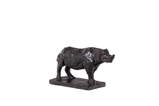 François Pompon. "Rhinoceros", bronze, 2006 print.