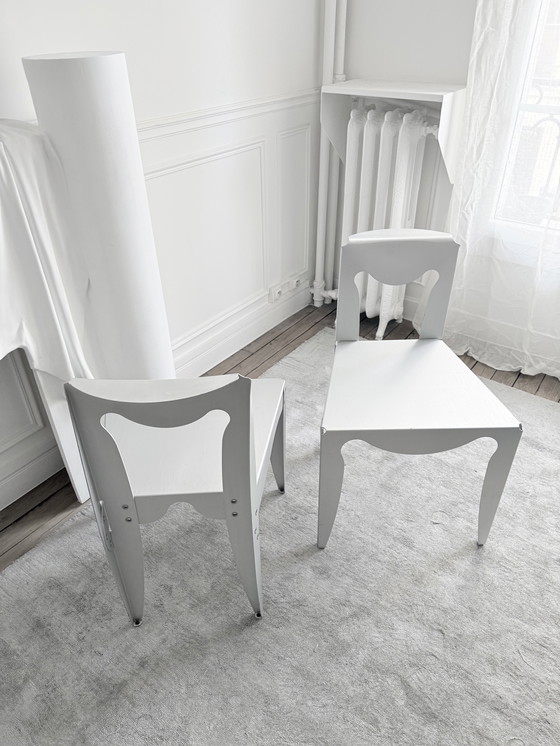 Image 1 of Pair of Libertá chairs by Afra e Tobia Scarpa Meritalia 1989