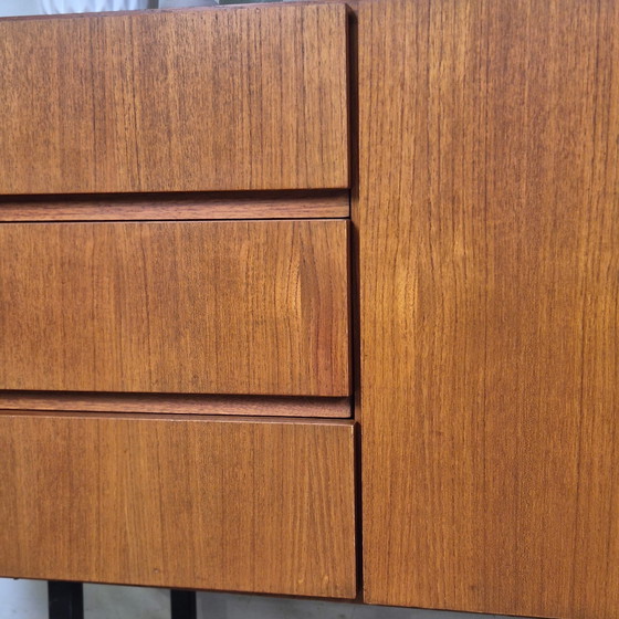 Image 1 of Vintage Jaren 60 Deens Sideboard, Wandmeubel Dressoir Teak