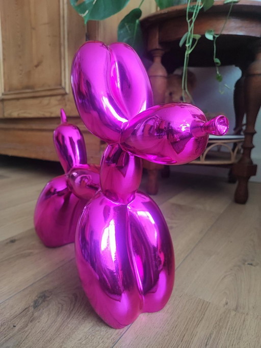 Ballonhund XXL Jeff Koons (nach) Pink