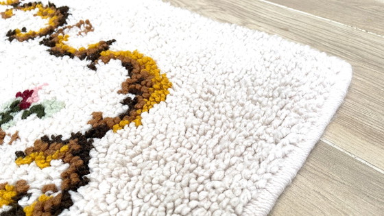 Image 1 of Reiner Wollteppich, 1970er Jahre – 110 x 69 cm