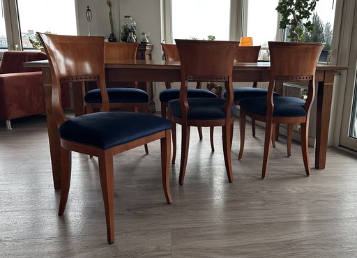 Esstisch mit 6 Stühlen aus Kirschholz