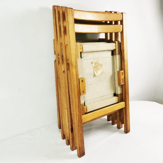 Image 1 of Set klapstoelen Bialskie Fabryki Mebli Biała Podlaska jaren 70