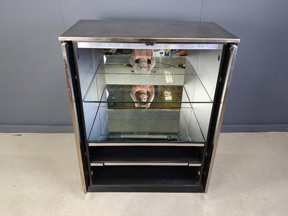 Image 1 of Barschrank aus Messing von belgochrom, 1980er Jahre