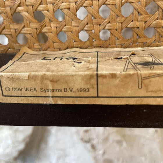 Chaise pliante scandinave en bois noir et rotin par IKEA et Eno, 1993, Ukraine – IKEA ENO, Chaises pliantes (photo 15 of 17)