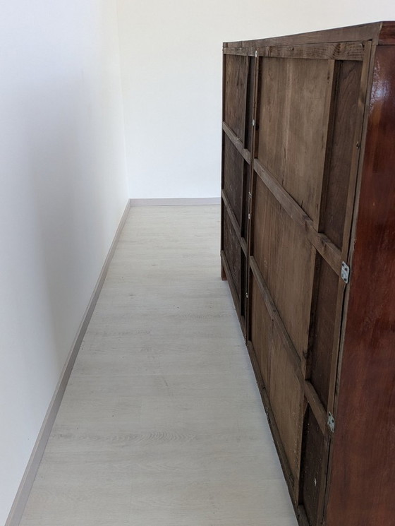 Image 1 of Vitrine - Hout, Messing, Glas