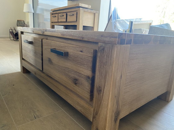 Image 1 of Table basse en acacia massif (120x75x45)