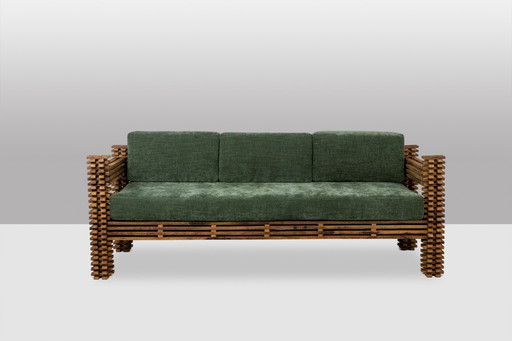 3-Sitzer-Sofa oder Wandbank, Modell 'Kapla'. 1960er Jahre.