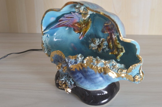 Image 1 of Lampada in ceramica kitsch vintage di Vallauris, Francia, anni '60.