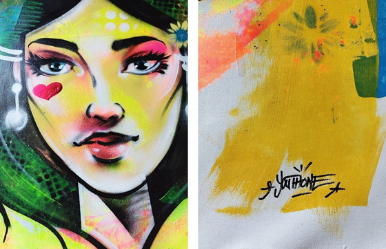 Image 1 of YOUTHONE - Irène, goddess of peace - Toile d'artiste