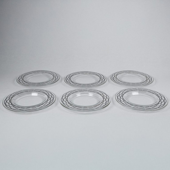 Image 1 of 6 piece plate set by Barbara Forni for Egizia, HWC, Ettore Sottsass Associati