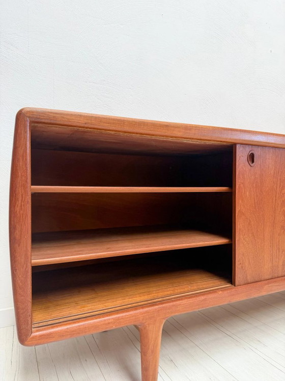 Grande credenza danese vintage in teak di H.P. Hansen, anni '60 – OMANN JUN, Credenze, Legno (photo 6 of 16)