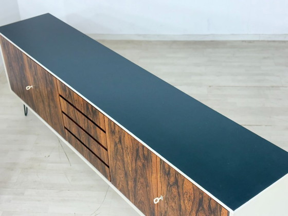 Image 1 of Vintage Palisander Sideboard – Mid Century Kommode – Restauriertes Longboard Unikat